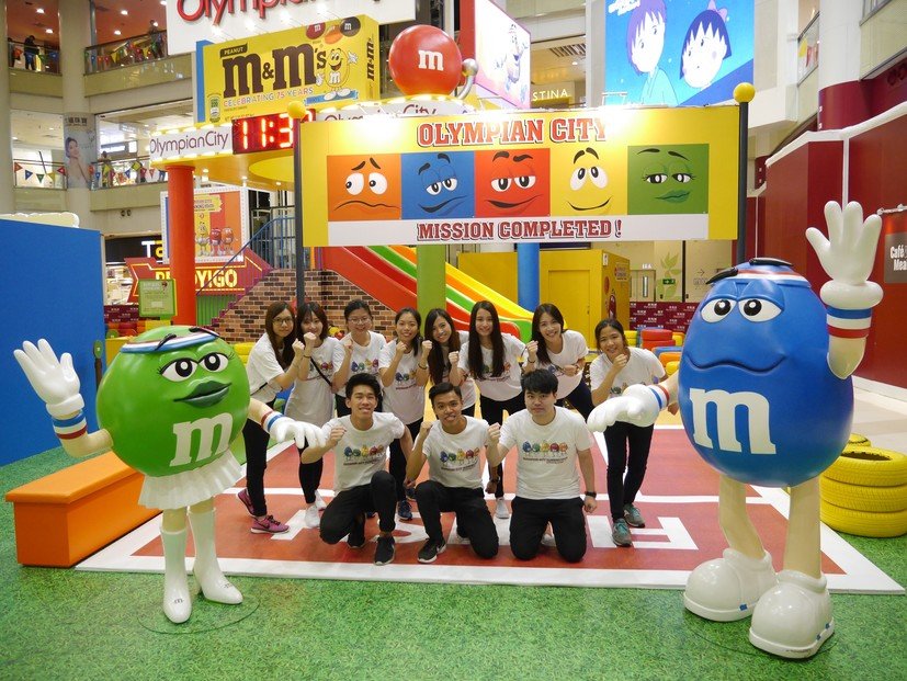 參加了「RUNNING M&M’S®全能挑戰場」暑期實習計劃的同學