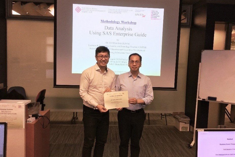 Dr Kelvin Lo (left), Lecturer of CPCE, and Dr Vincent Law, Senior Lecturer of CPCE